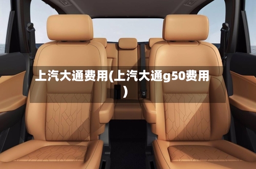 上汽大通费用(上汽大通g50费用)-第3张图片