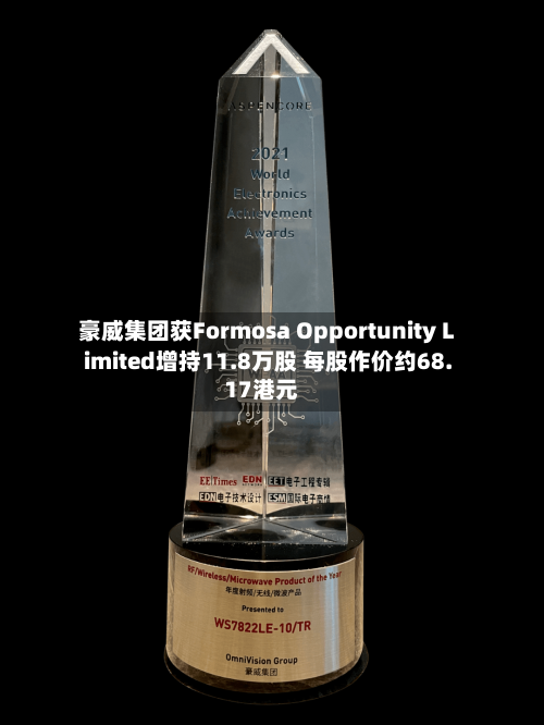 豪威集团获Formosa Opportunity Limited增持11.8万股 每股作价约68.17港元-第1张图片