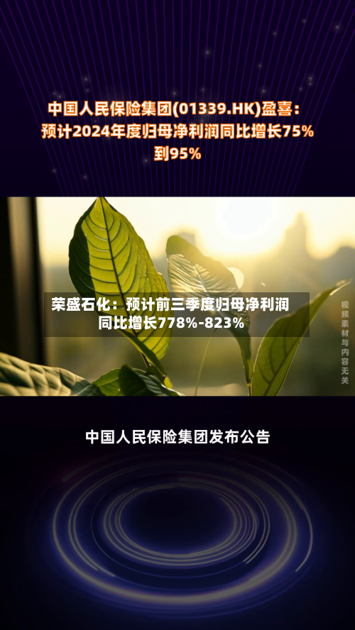 荣盛石化：预计前三季度归母净利润同比增长778%-823%-第3张图片