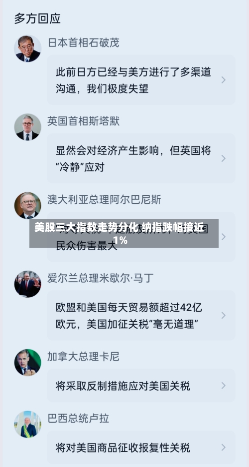美股三大指数走势分化 纳指跌幅接近1%-第2张图片