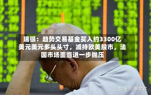 瑞银：趋势交易基金买入约3300亿美元美元多头头寸，减持欧美股市，法国市场面临进一步抛压-第3张图片