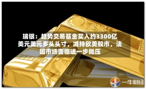 瑞银：趋势交易基金买入约3300亿美元美元多头头寸，减持欧美股市，法国市场面临进一步抛压-第2张图片