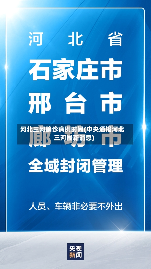 河北三河确诊病例时间(中央通报河北三河最新消息)