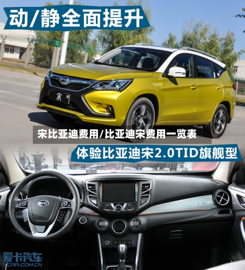 宋比亚迪费用/比亚迪宋费用一览表-第2张图片