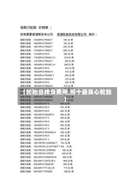 【轮胎品牌及费用,前十最良心轮胎】-第2张图片