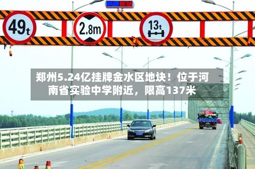 郑州5.24亿挂牌金水区地块！位于河南省实验中学附近，限高137米