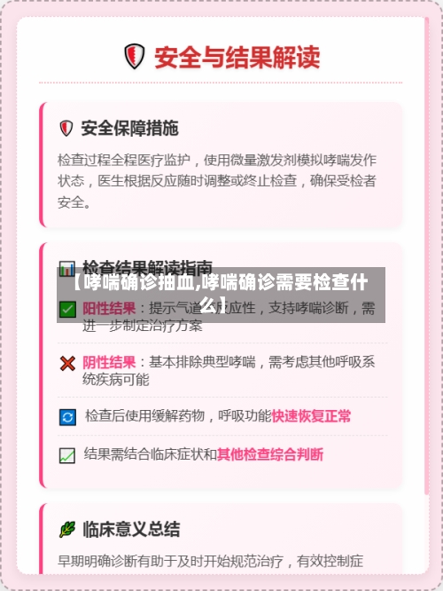 【哮喘确诊抽血,哮喘确诊需要检查什么】-第2张图片