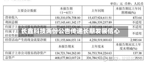 长鑫科技两份公告传递长期发展信心-第2张图片