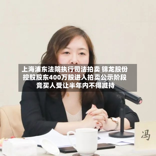上海浦东法院执行司法拍卖 锦龙股份控股股东400万股进入拍卖公示阶段 竞买人受让半年内不得减持-第3张图片