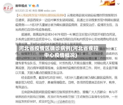 河北省疫情区确诊病例(河北省疾控中心疫情概况)-第2张图片