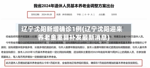 辽宁沈阳新增确诊1例(辽宁沈阳迎来养老金重算补发最新消息)-第2张图片