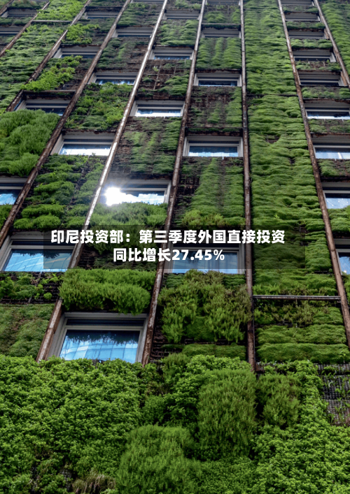 印尼投资部:第三季度外国直接投资同比增长27.45%-第2张图片