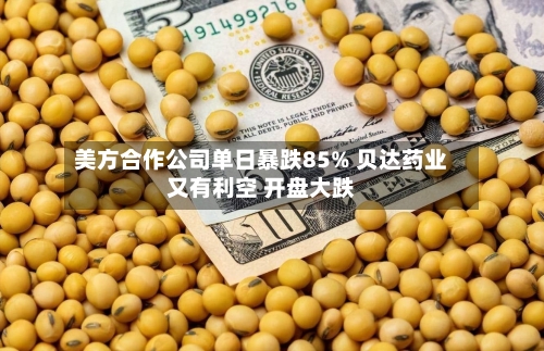 美方合作公司单日暴跌85% 贝达药业又有利空 开盘大跌-第2张图片