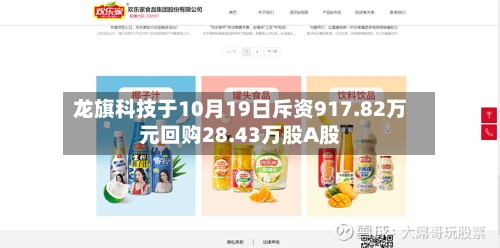 龙旗科技于10月19日斥资917.82万元回购28.43万股A股-第2张图片