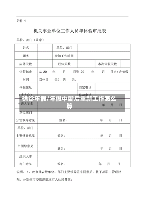 确诊年假/年假中断后重新工作怎么算-第1张图片