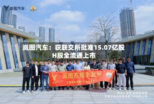 岚图汽车:获联交所批准15.07亿股H股全流通上市