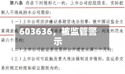 603636，被监管警示-第2张图片