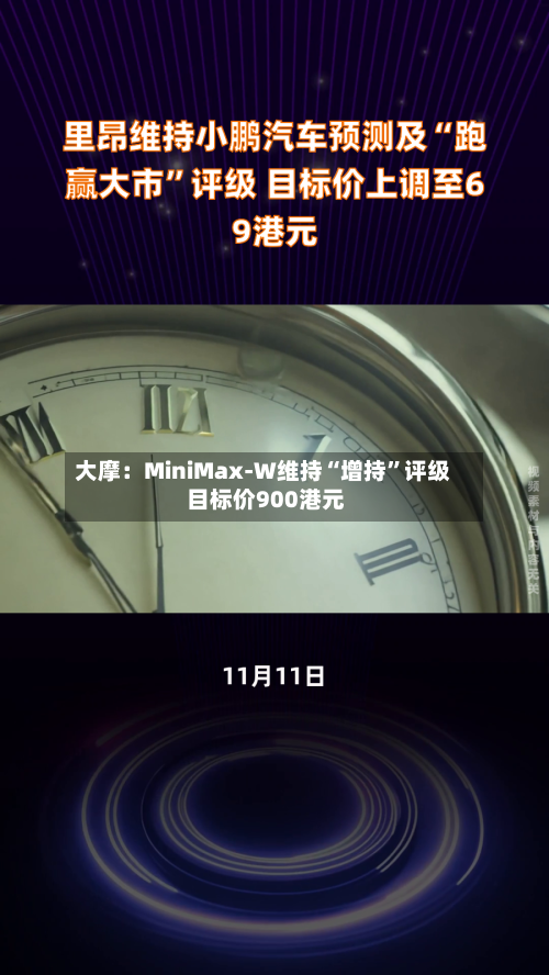 大摩：MiniMax-W维持“增持”评级 目标价900港元-第1张图片