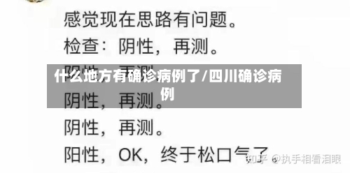 什么地方有确诊病例了/四川确诊病例-第2张图片