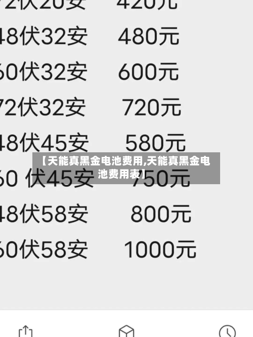 【天能真黑金电池费用,天能真黑金电池费用表】