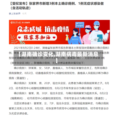 【湖南确诊变化,湖南病毒最新消息】-第2张图片
