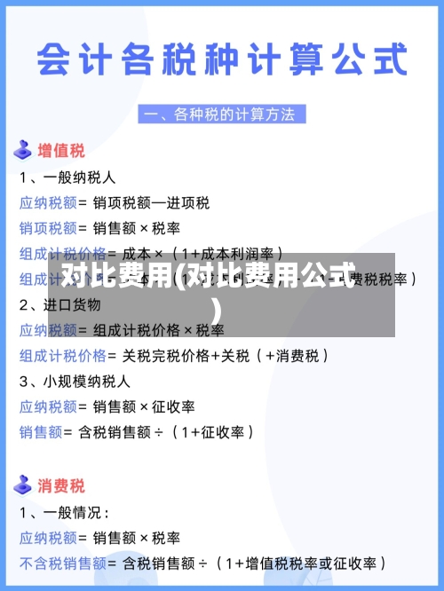 对比费用(对比费用公式)-第2张图片