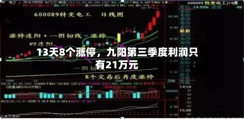 13天8个涨停，九阳第三季度利润只有21万元