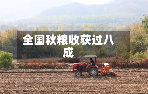 全国秋粮收获过八成-第2张图片