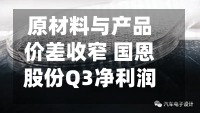 原材料与产品价差收窄 国恩股份Q3净利润环比下降近二成|速度公告-第2张图片