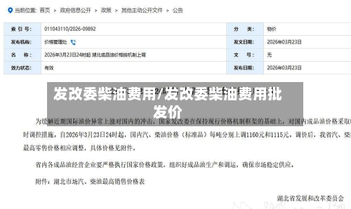 发改委柴油费用/发改委柴油费用批发价-第2张图片