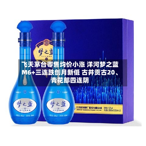 飞天茅台零售均价小涨 洋河梦之蓝M6+三连跌创月新低 古井贡古20、青花郎四连阴