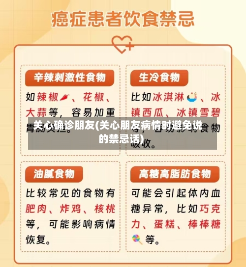 关心确诊朋友(关心朋友病情时避免说的禁忌话)