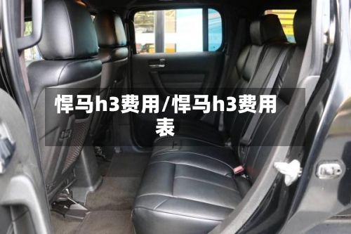 悍马h3费用/悍马h3费用表-第3张图片