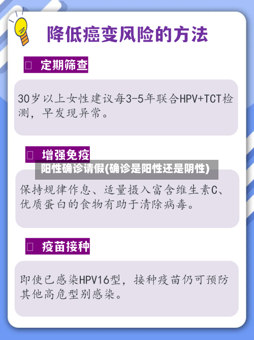 阳性确诊请假(确诊是阳性还是阴性)-第2张图片