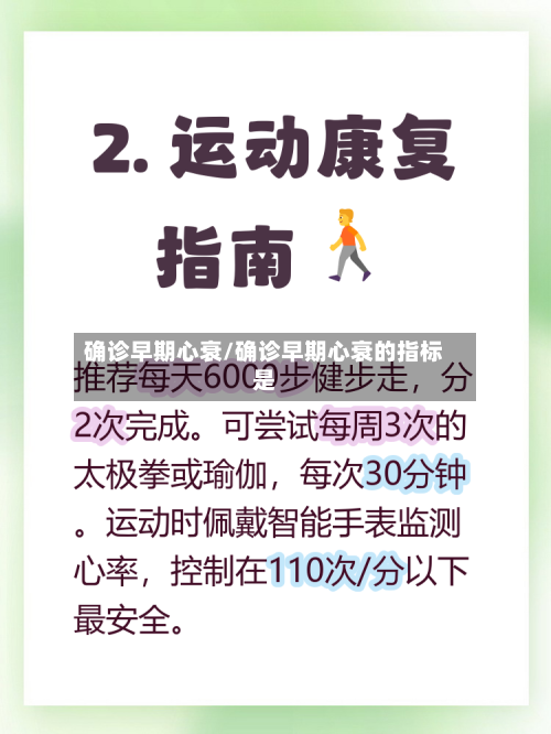 确诊早期心衰/确诊早期心衰的指标是