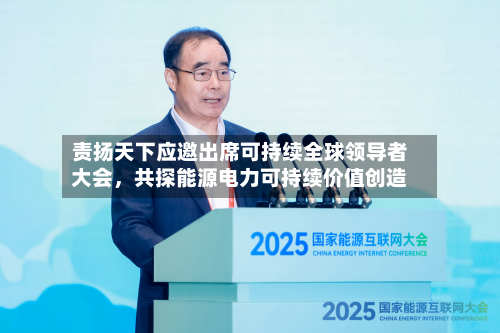 责扬天下应邀出席可持续全球领导者大会,共探能源电力可持续价值创造