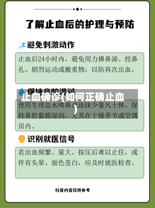 止血确诊(如何正确止血)-第3张图片