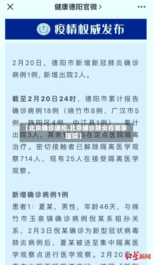 【北京确诊通知,北京确诊肺炎在哪家医院】