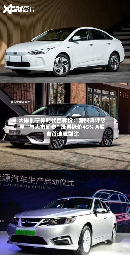 大摩削宁德时代目标价:港股降评级至“与大市同步”及目标价45% A股自首选股剔除