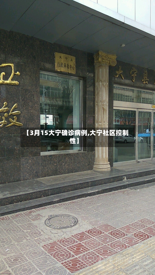【3月15大宁确诊病例,大宁社区控制性】