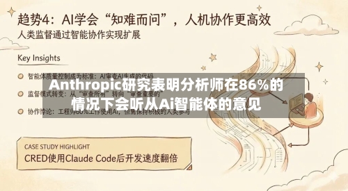 Anthropic研究表明分析师在86%的情况下会听从Ai智能体的意见