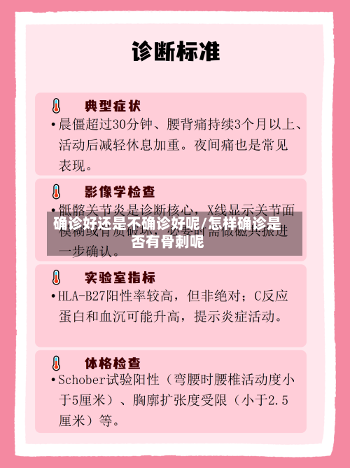 确诊好还是不确诊好呢/怎样确诊是否有骨刺呢