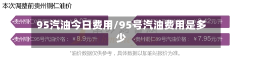 95汽油今日费用/95号汽油费用是多少-第2张图片