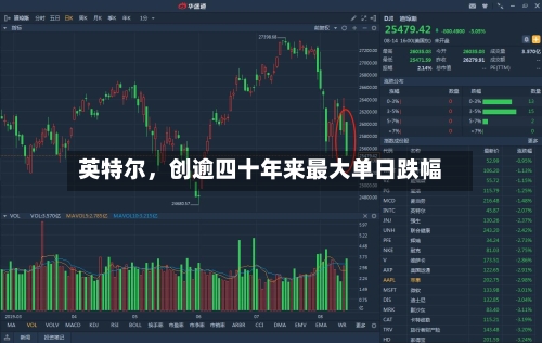英特尔,创逾四十年来最大单日跌幅