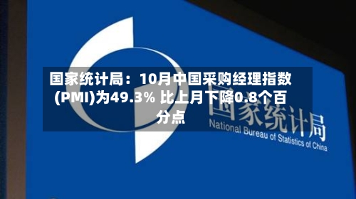 国家统计局：10月中国采购经理指数(PMI)为49.3% 比上月下降0.8个百分点-第3张图片