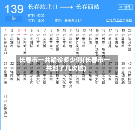 长春市一共确诊多少例(长春市一共封了几次城)