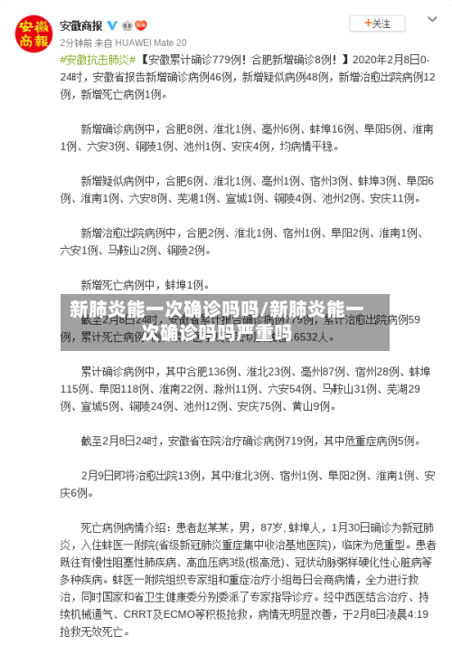 新肺炎能一次确诊吗吗/新肺炎能一次确诊吗吗严重吗-第2张图片