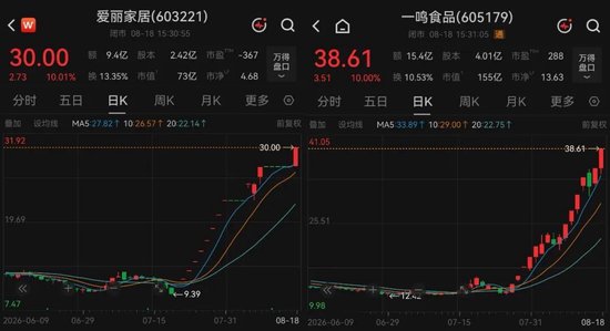 两大涨停牛股同日提示风险：如进一步异常上涨，将申请停牌核查